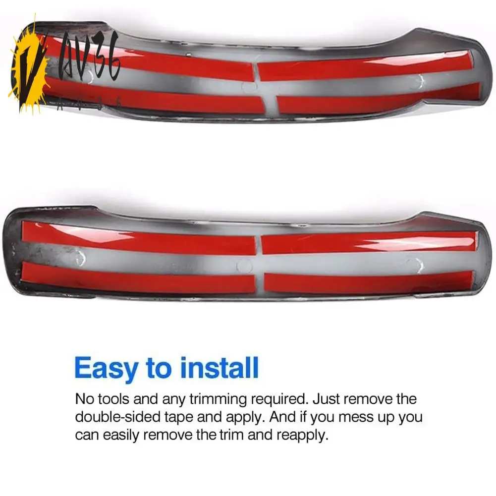 

AV36-For Mercedes Benz Smart 451 Fortwo 2009-2015 Carbon Fiber Car Exterior Door Handle Cover Trim Decor Sticker Accessories