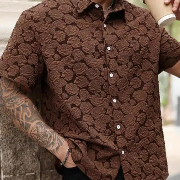 

Женская футболка из искусственной кожи с объемным жаккардовым узором, облегающая, с эффектом деформации и 3D-эффектом