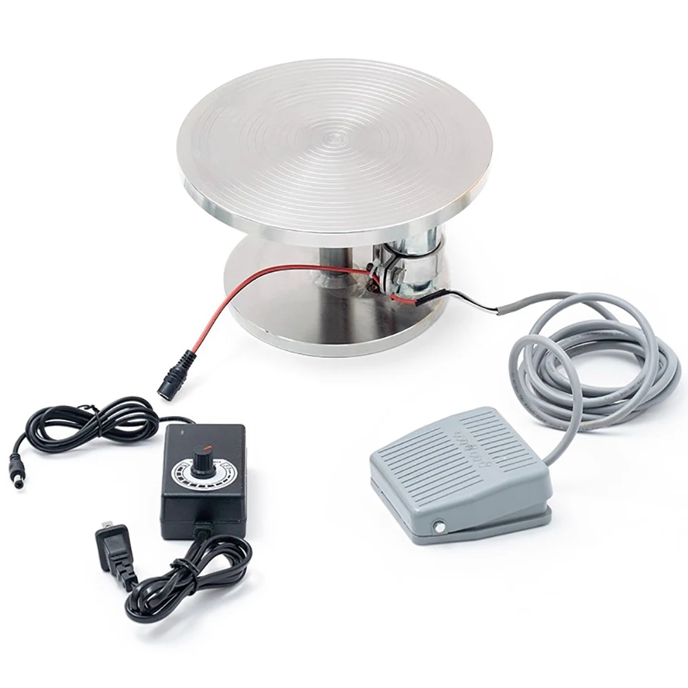 Foot Switch Electric Pottery Wheel – Multi-Functional Craft Tool for Ceramic Gilding/Line Drawing/Sculpting