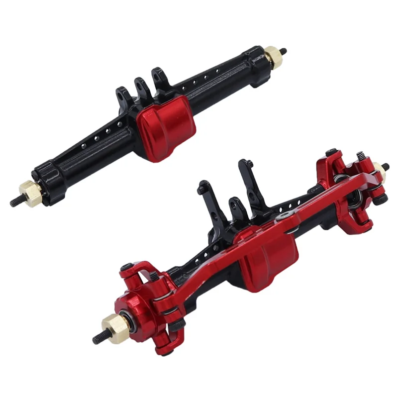 B78B-2Pcs Metal Front And Rear Axle With Steel Gear For Traxxas TRX4M Bronco Defender 1/18 RC Crawler Car Upgrade Parts