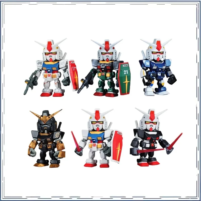 

BANDAI QMSV Mini RX-78 GUNDAM Blind Box Action Figure Doll Desktop Ornament Holiday Gifts Action Figure Model Toys