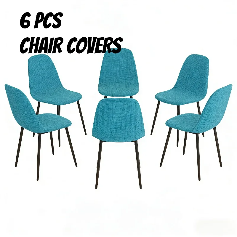 

Чехол для круглого стула для дома и кухни, из эластичного спандекса с текстурой «кукурузное зерно», нескользящий, машинная стирка