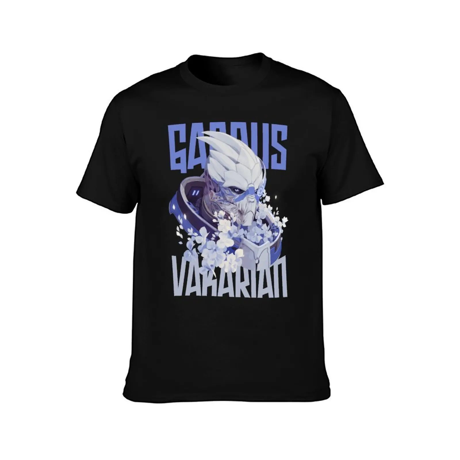 GARRUS VAKARIAN T-Shirt, Summer Casual Cotton Tee, Oversized Streetwear Tops, Vintage Graphic Print, Loose Fit Short Sleeve