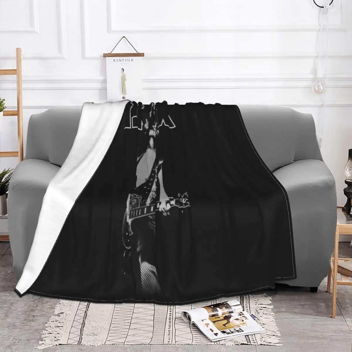 T Rex Marc Bolan Glam Official Licensed Mens Black Rock Merch New Different Autumn Summer New Print Throw Blanket