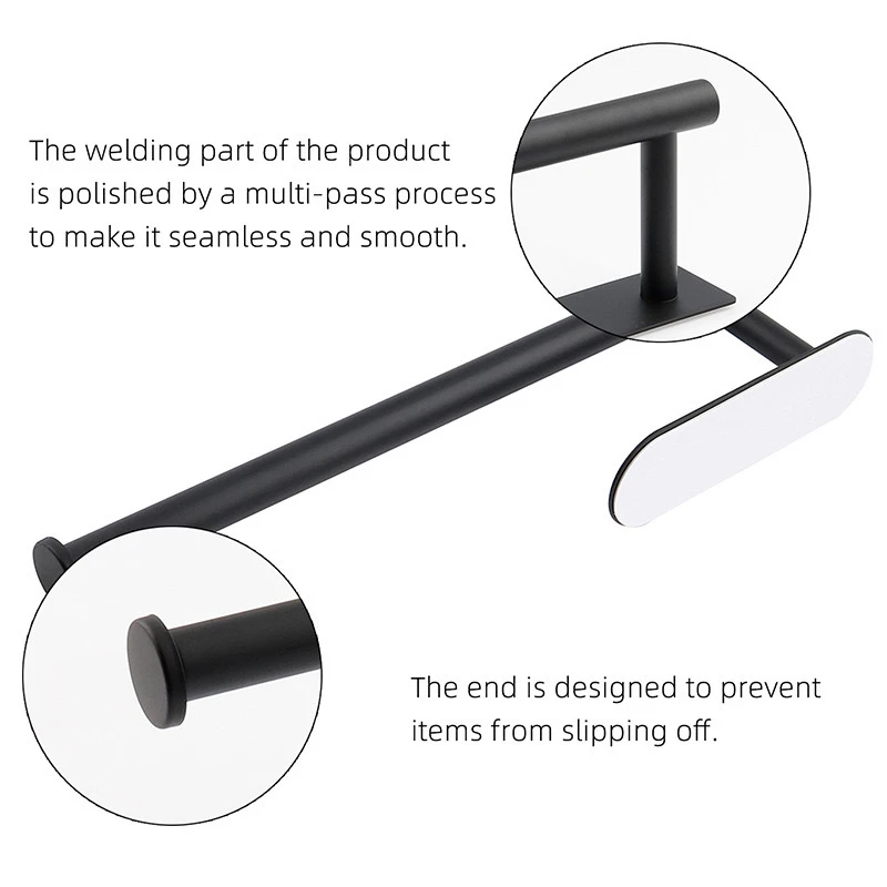 Soporte adhesivo para toallas de papel de cocina, colgador de pañuelos, dispensador de rollo de papel higiénico, estante para servilletas de