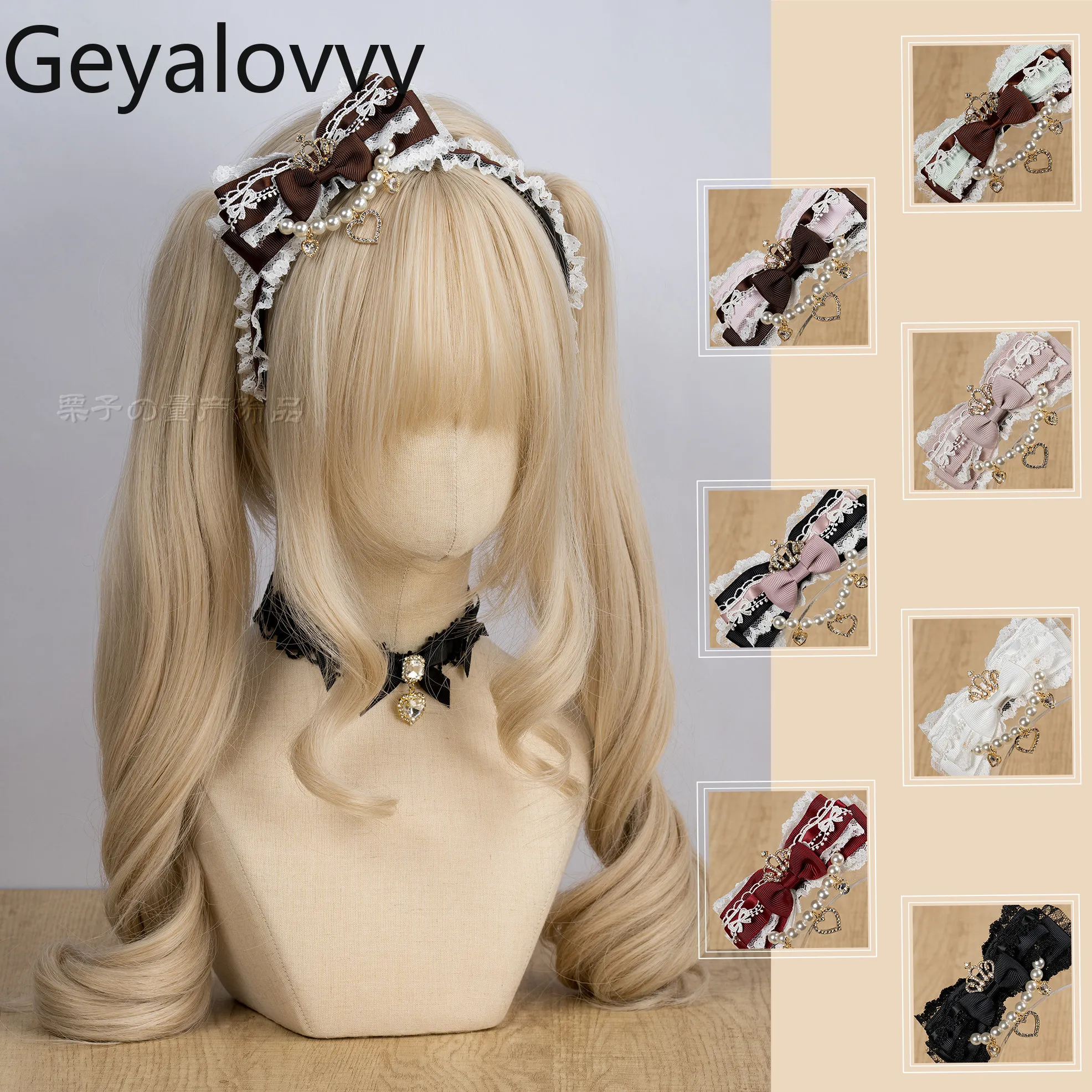 

Fashion Sweet and Cute Headband Mass-Produced 3D Side Bow Lolita Japanese Style KC Girl Accessories 2026 New Headwear