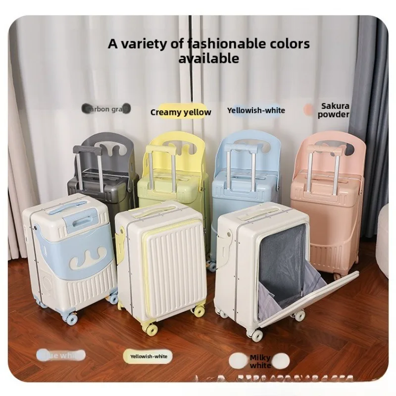 New Mommy Suitcase 20 22 24 Inch Multifunctional Child Ride On Luggage Travel Trolley Deep Cabin флагшток