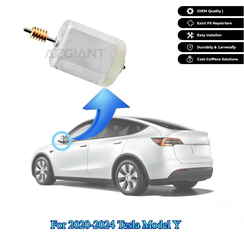 AZGIANT for 2020-2024 Tesla Model Y Car Power Folding Mirror Motor Replace Upgrade Brand New Repair Kits Vehicle Supply