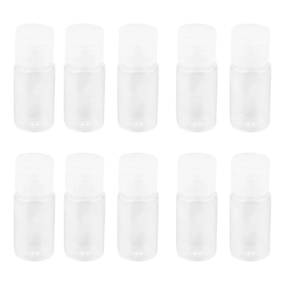 

24pcs 10ml Lotion Bottle Clear Plastic Flip Top Cap for Cosmetics Shampoo Skincare Body Wash Refillable Travel Containers