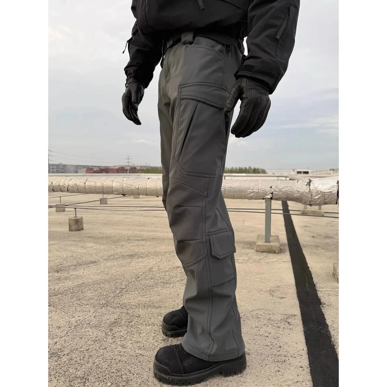 

Зимние тактические рабочие брюки с флисовой подкладкой, прочные, в стиле милитари, прямого кроя, на молнии, теплые, повседневные