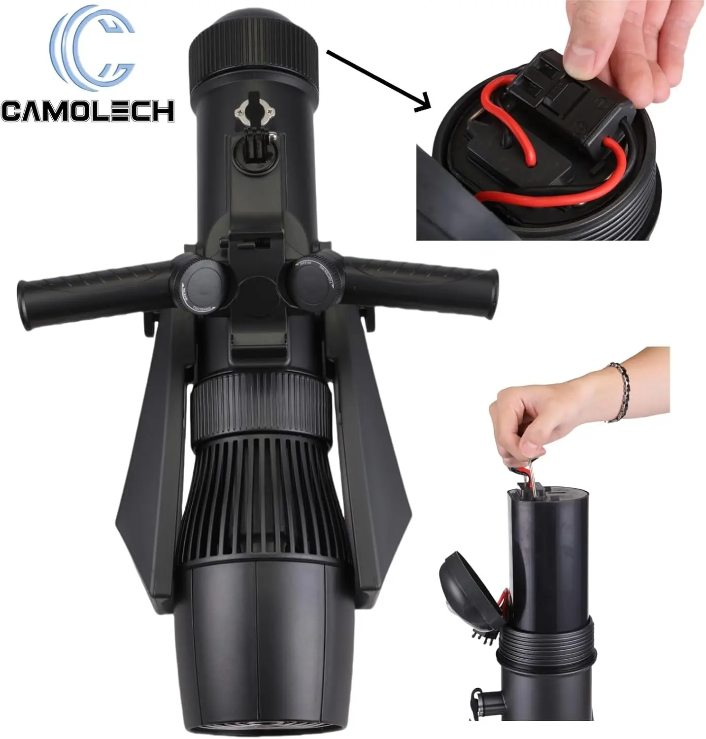 카몰렉 16000mAh 듀얼 배터리 수중 스쿠터 700W 성인용 수영 다이빙 SUP 모터