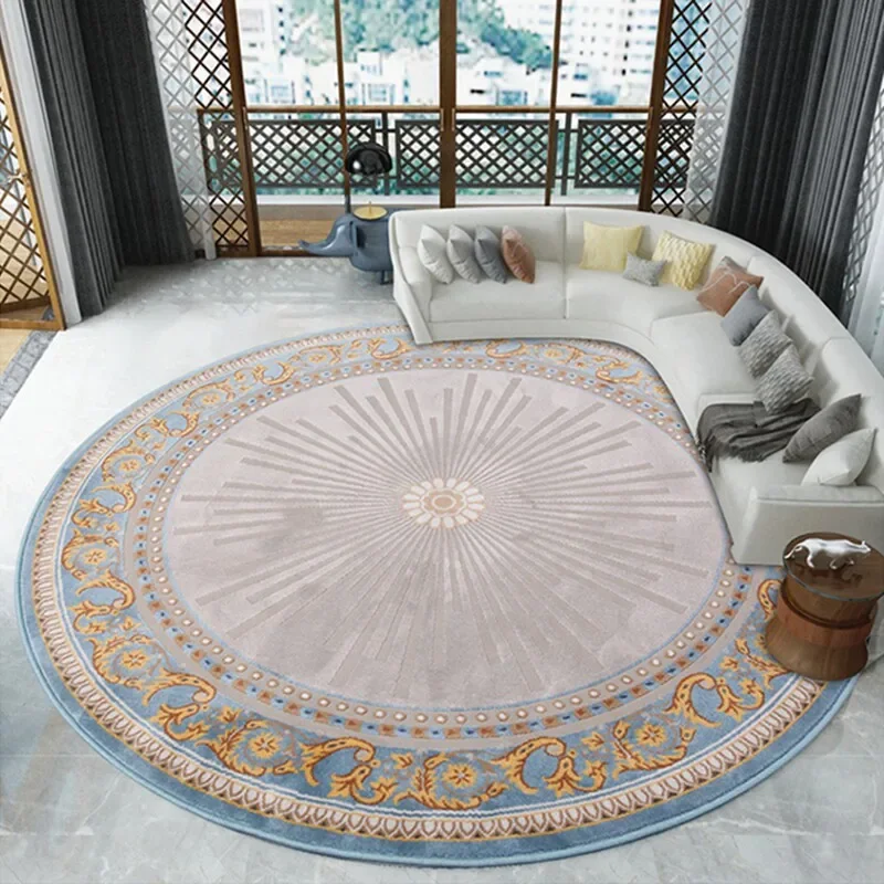 CX Premium Vintage Ethnic Style Round Living Room Dining Room Carpet Hanging Basket Bedroom Bedside Blanket