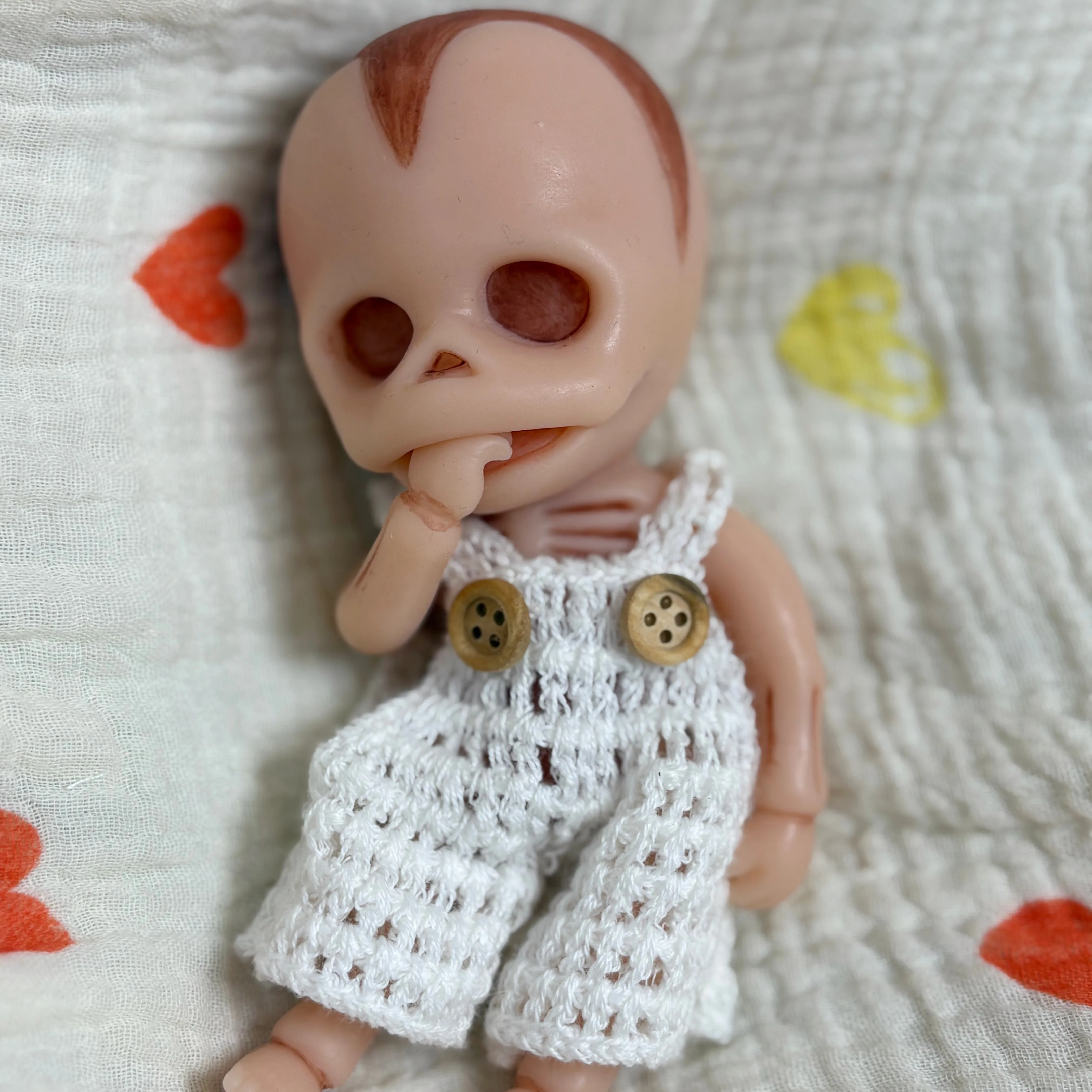 6 Inch/15 cm Washable Full Silicone Skeleton Monkey Doll, Hand Painted Vivid Skin Soft Realistic Figure, Bebe Reborn De Silicona - view 2