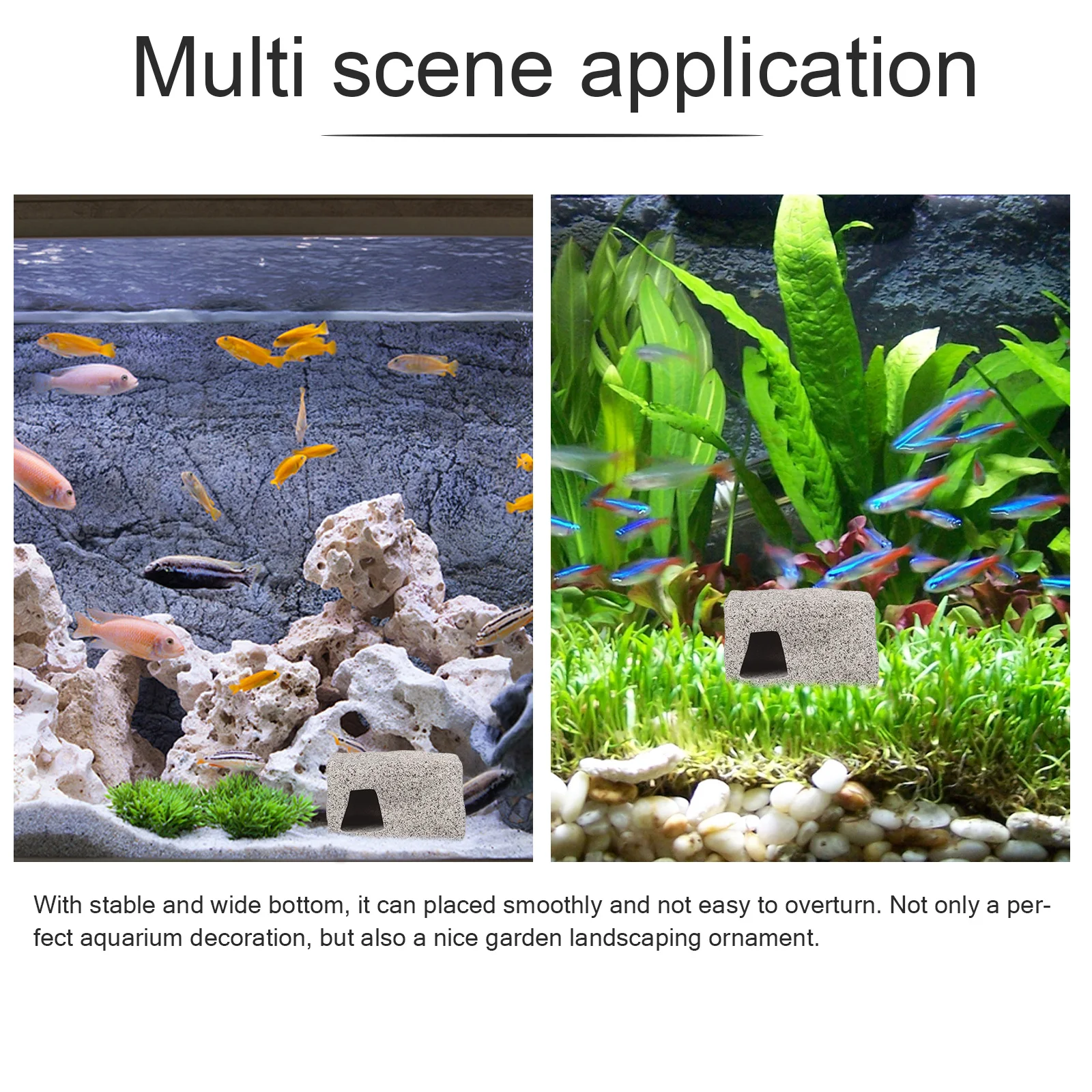 

Vivid Aquarium Cave Purple Sands Fish Tank Decoration Stable Bottom Garden Landscaping Ornament Habitat Decor Habitat Decors