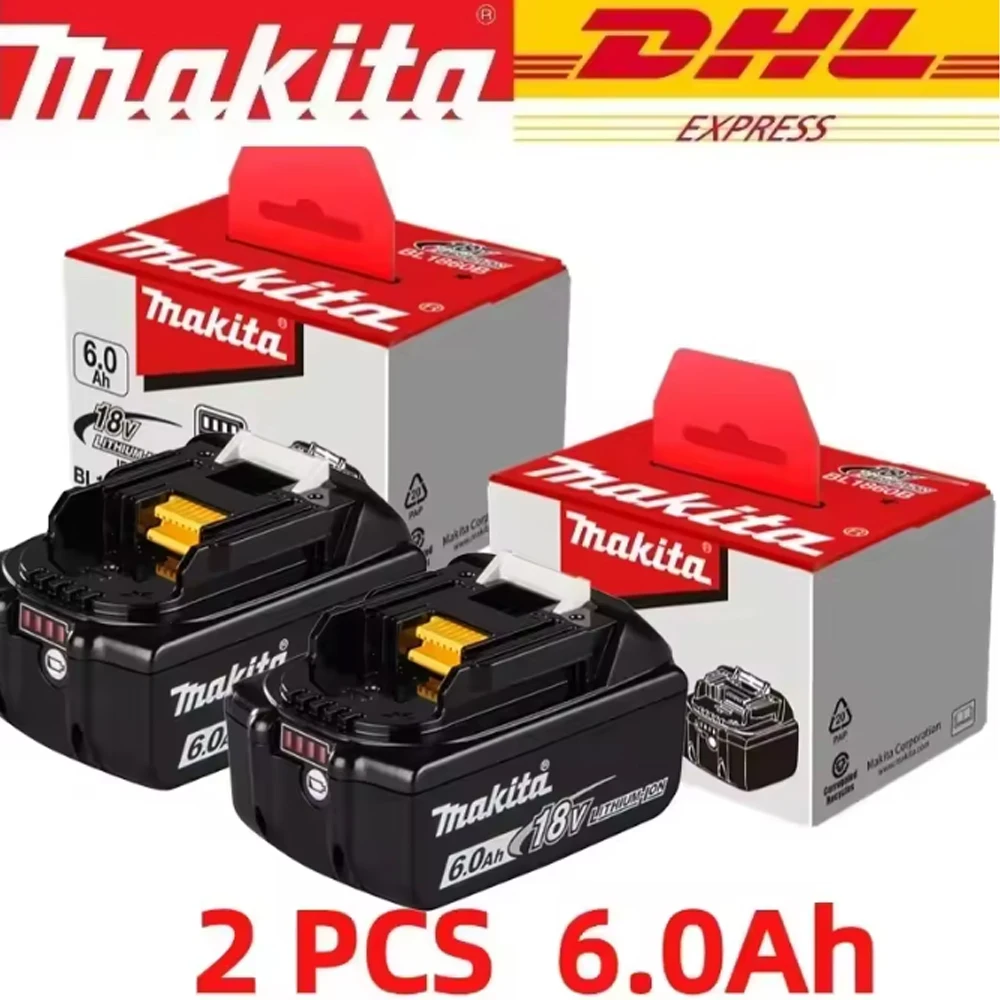 

Makita genuine lithium-ion rechargeable battery 6AH/5AH 18Vbl1860BL1830BL1850BL1860b replacement battery for electric tools.