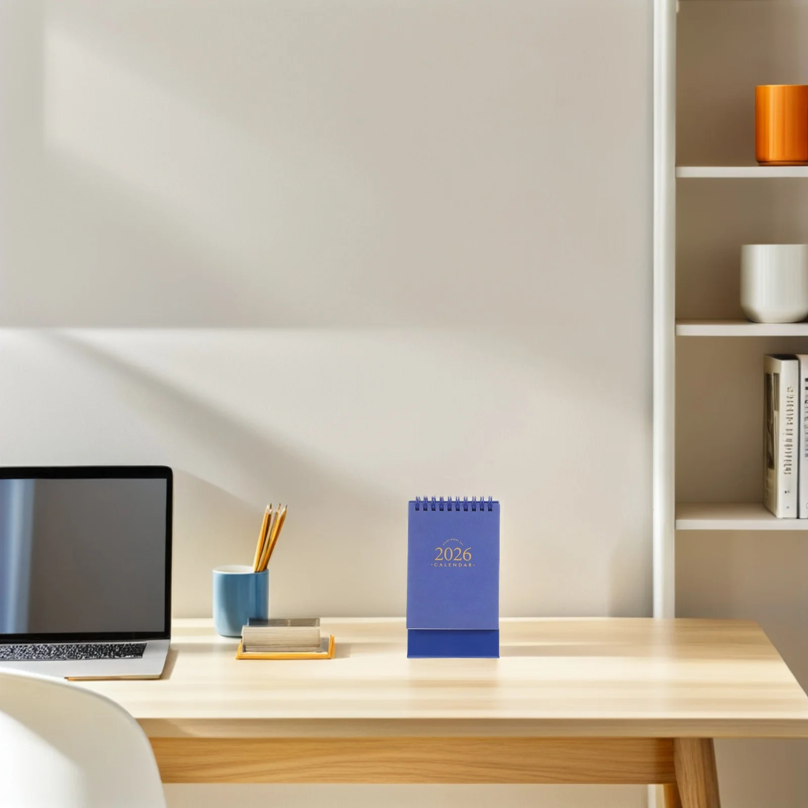 

2026 Desk Compact Standing Flip Minimalist Twin-Wire Binding Monthly Planner For Home Office School 2025.9-2026.12 Ultra-Thin