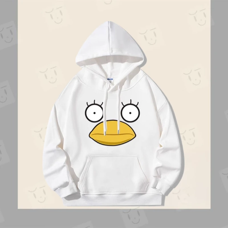 Q-version kawaii cute design Disney Donald Duck women's age reducing casual versatile pure cotton hooded top
