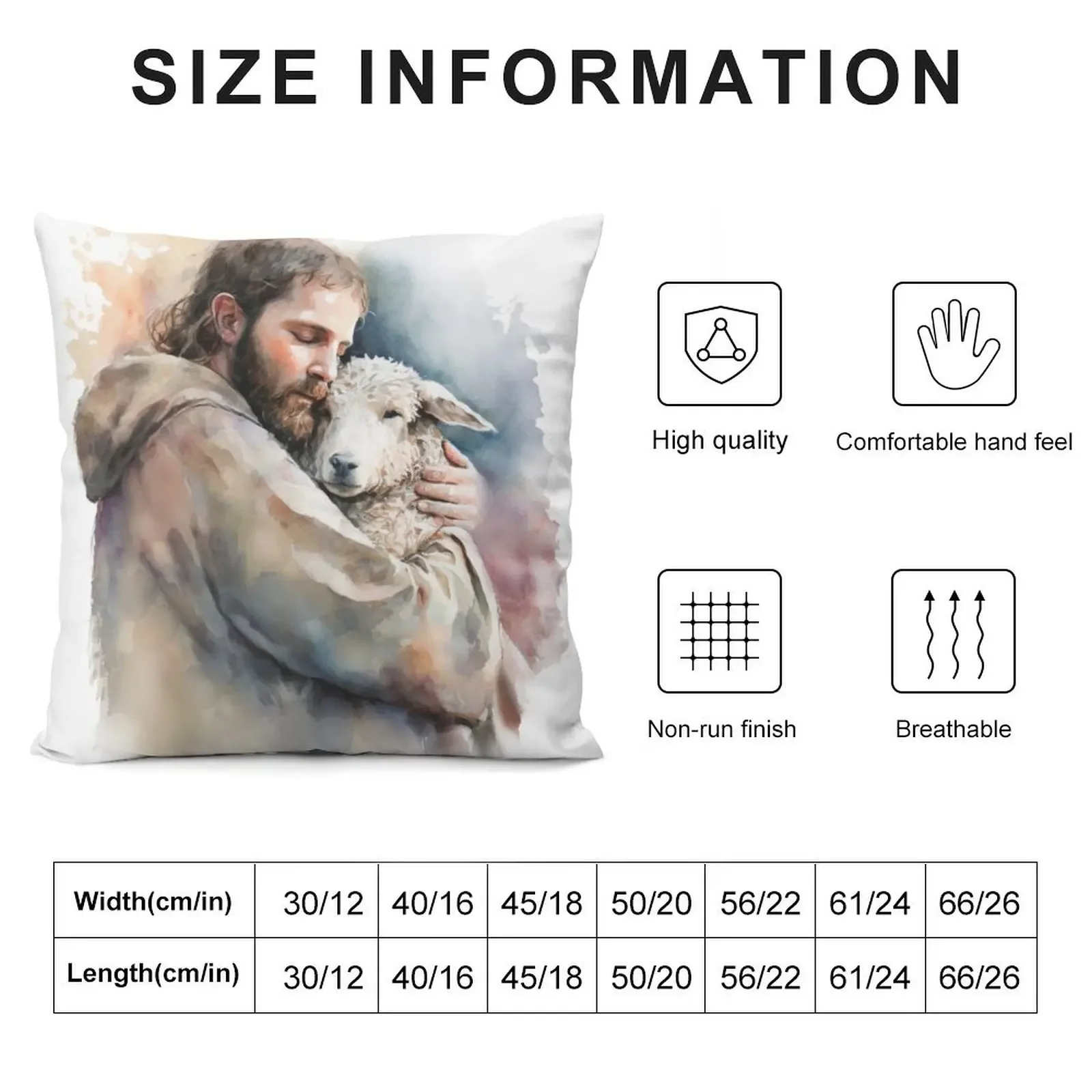 The Good Shepherd IV Throw Pillow Pillow Cases Decorative Cushion Cover Anime ornamental pillows pillow