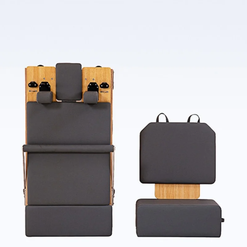 

New Commercial Pilates Studio Whole Material Rubber Wooden Folding Bed Pilates Folding Core Bed