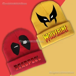 Deadpool & Wolverine Knnited Hats Men Women Beanies Winter Ski Skullies Warm Apparel Accessories Marvel Fashion Knitting Caps