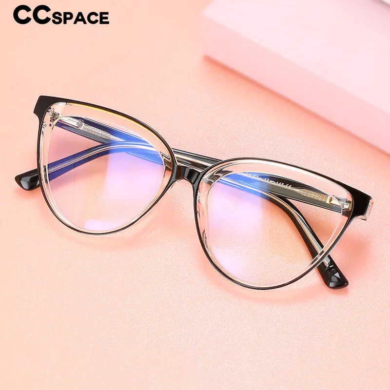 56384 Women Anti Blue Glasses Frames Optical Fashion Computer Eyeglasses Customized Prescription Glasses