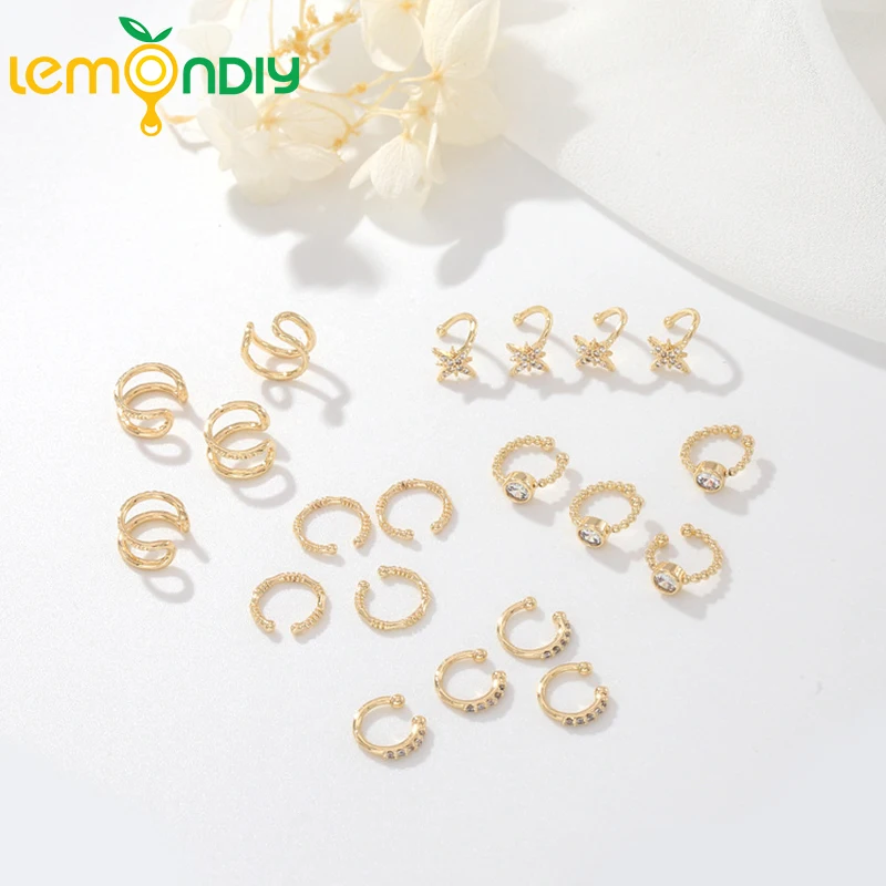 6x10MM 8x10MM 11MM 24K Gold Color Plated Brass Earring Hook  High Quality Diy Making Findings Jewelry Accessories Wholesales