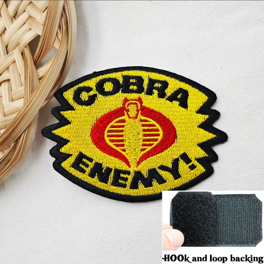 رقعة ملابس مطرزة لعدو الكوبرا، يمكن تزيين حقيبة الظهر وخياطة يدوية #6