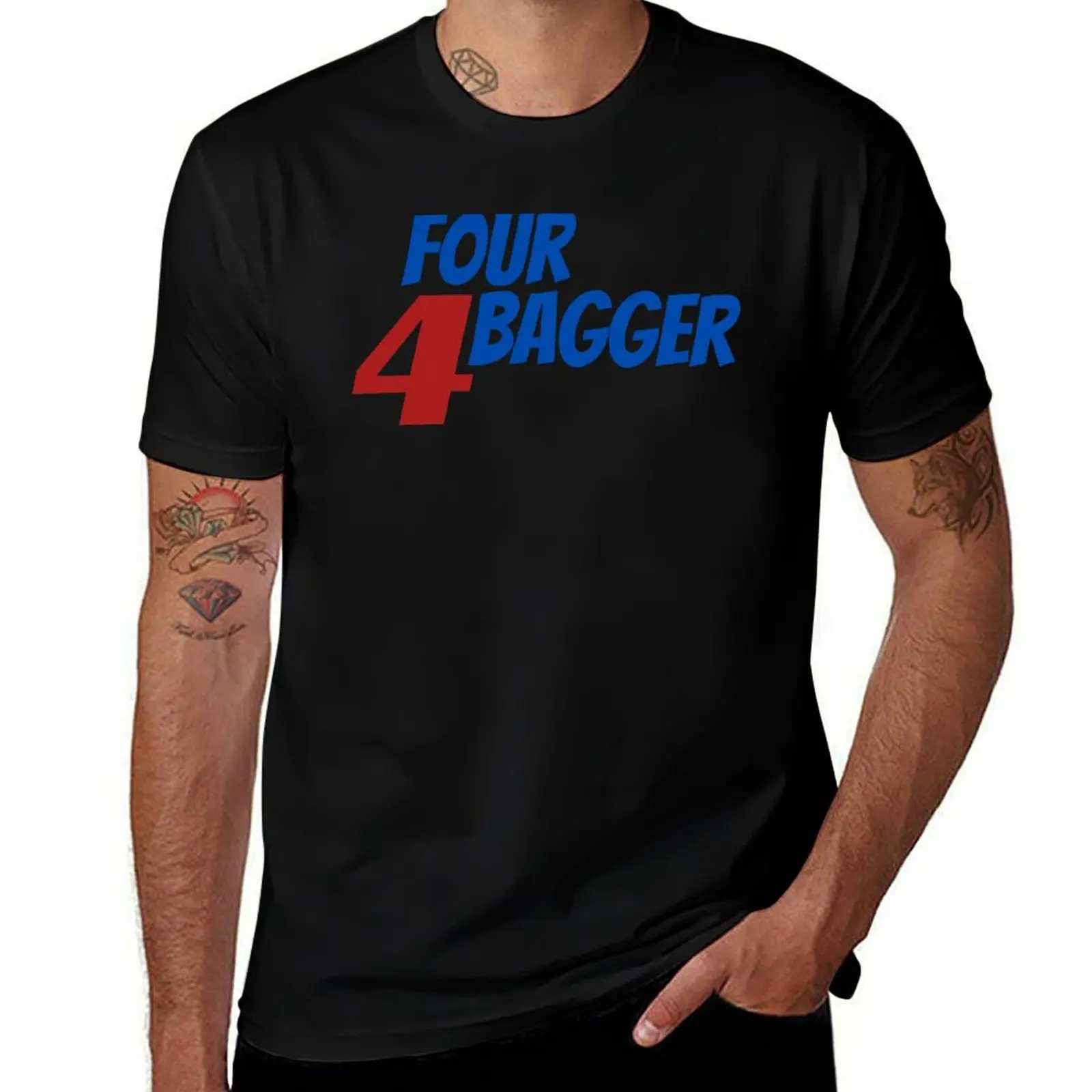 4 Four Bagger Cornhole Fan or Player Design T-Shirt Breathable Workout Short Sleeve Top