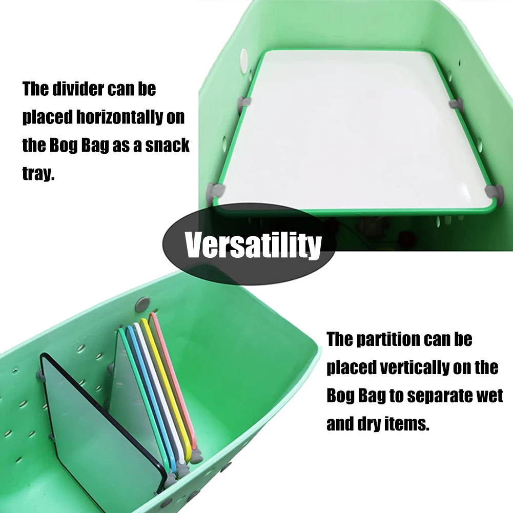 Divider Tray Portable Divided Layered Tray Moveable Classification Storage Organizer for Bogg Bag Beach Bag Accessories