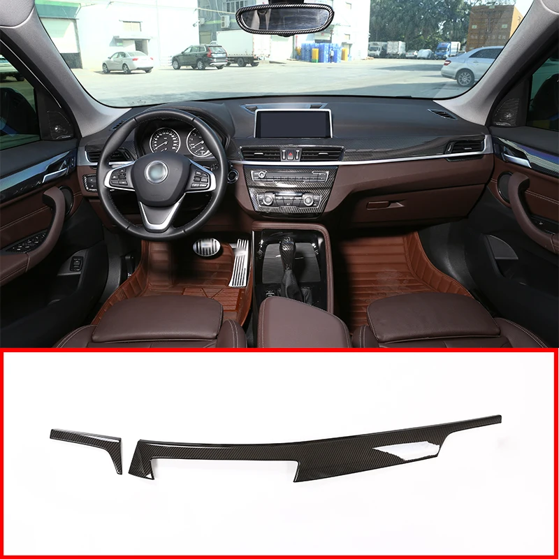 

Interior Center Control Decoration Protection Panel Cover Trim For BMW X2 F47 2018/X1 F48 2016-2018 Car Accessorie 2 Pcs