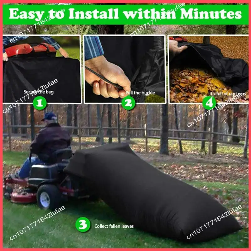 

B52C 1 Pcs Garden Waste Bag High Capacity Waste Bag Foldable Dustpan Leaf Storage Garden Round Leaf Collector 96X56 Inch