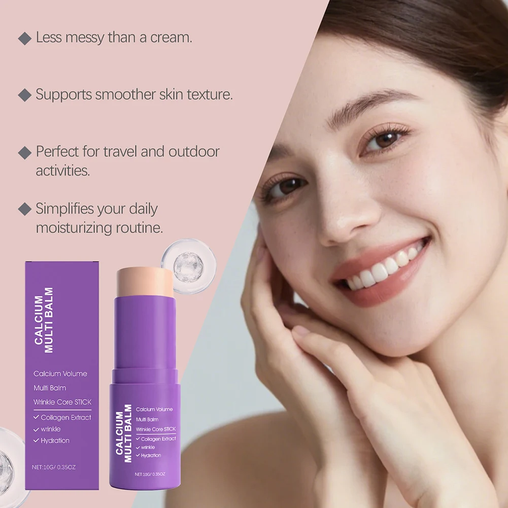 20g Calcium Multi Balm Calcium Volume Multi Balm Anti Wrinkle Anti Aging Eye Stick Korean Collagen Moisturizing Stick Skin Care
