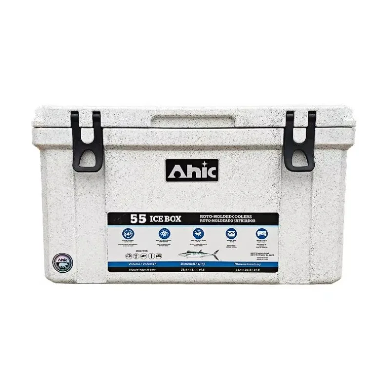 صندوق رائع للنزهات وصيد الأسماك من Rotomolded، مبرد محمول للتخييم والصيد #4