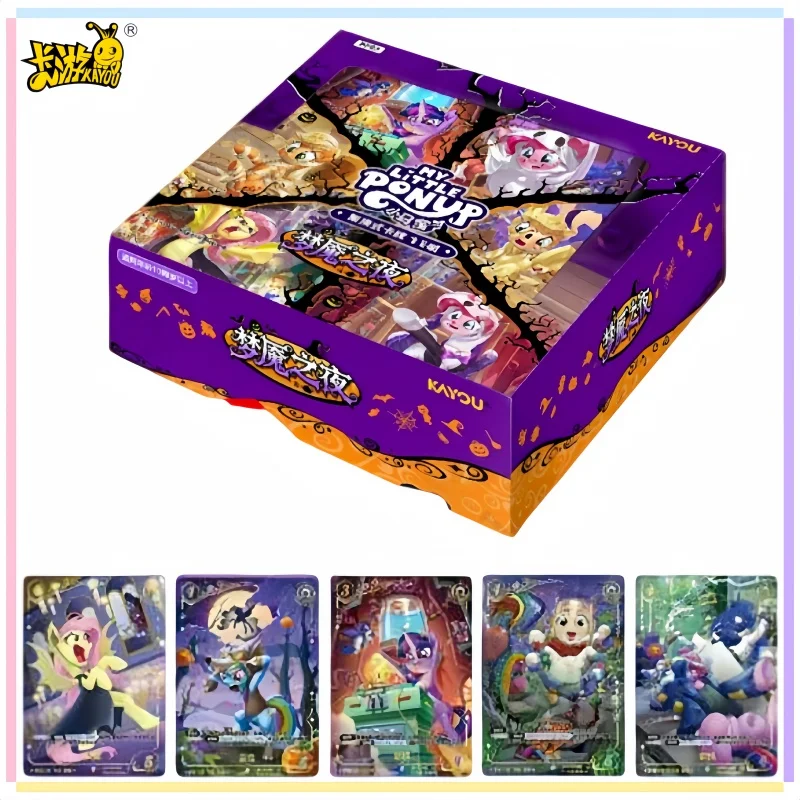 KAYOU My Little Pony Nightmare Night Collectible Cards Halloween Special Story Cards Anime Peripheral Toy Halloween Gift