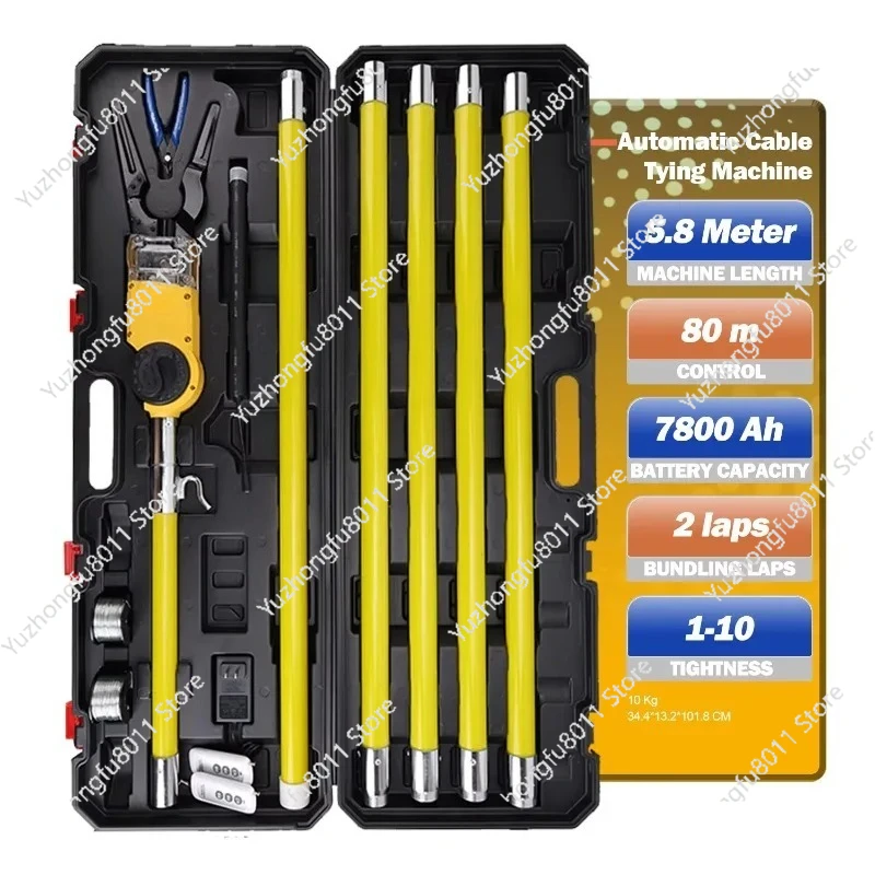 Automatic Cable Tying Machine Optical Cable Binding High Altitude Wire Organizer Tidy Up Electric Wires Wiring Harness Tool