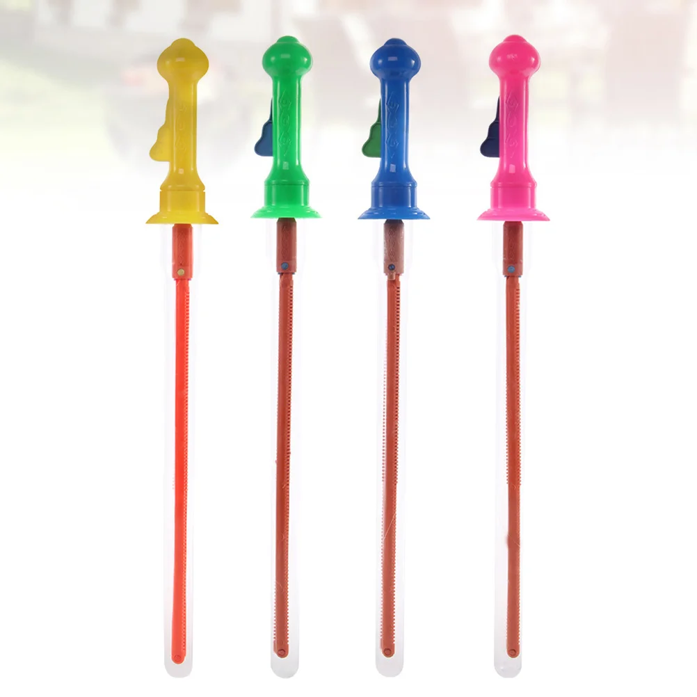 Bacchette per bolle di spada occidentale da 4 pezzi Materiale premium Uso prolungato Impostazione dei bambini Varie di bolle di vari colori