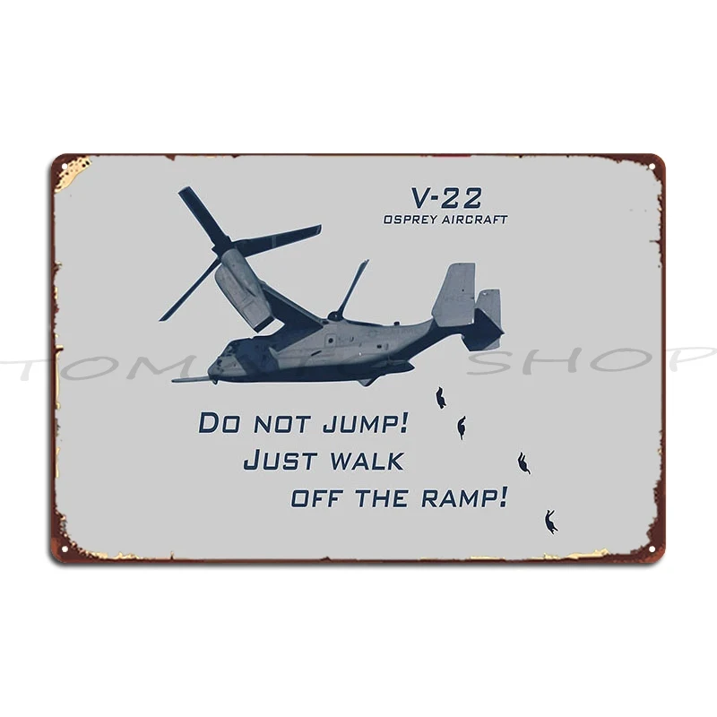 Ov 10 Bronco American Plane Cutout Silhouette Metal Plaque Wall Cave Design Printing Cinema Designer  Tin Sign Poster
