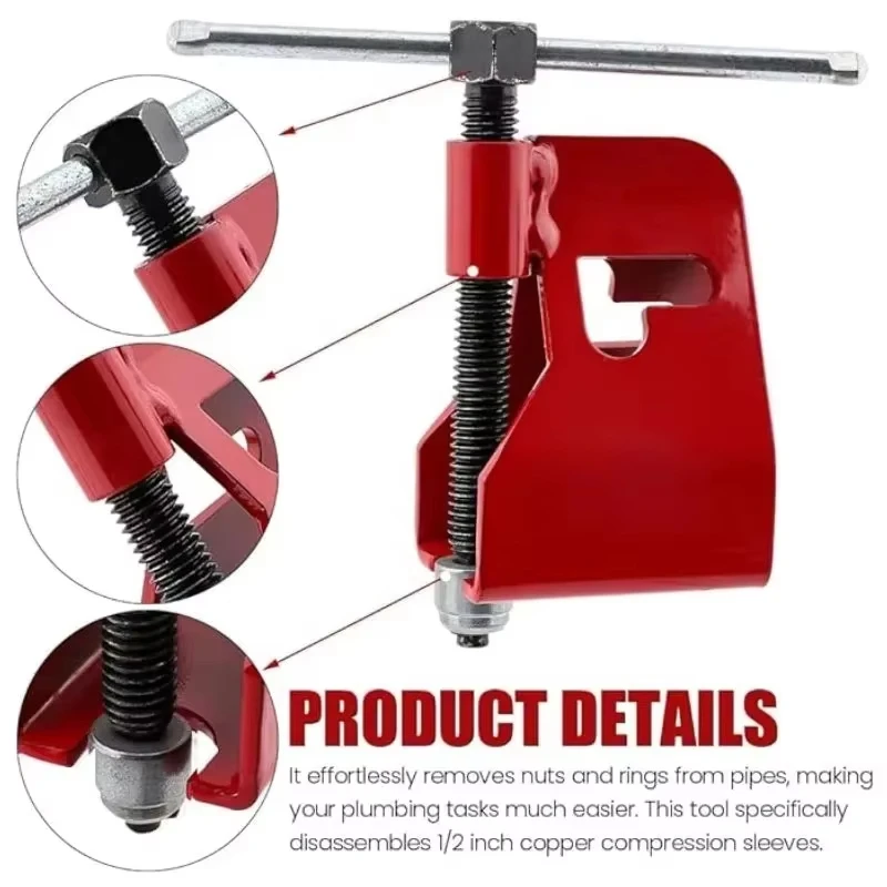 Compression Sleeve Puller for Remove Nut & Ferrule Compression Ring Removal Tool Tubing Removal Quick Disassembly Sleeves