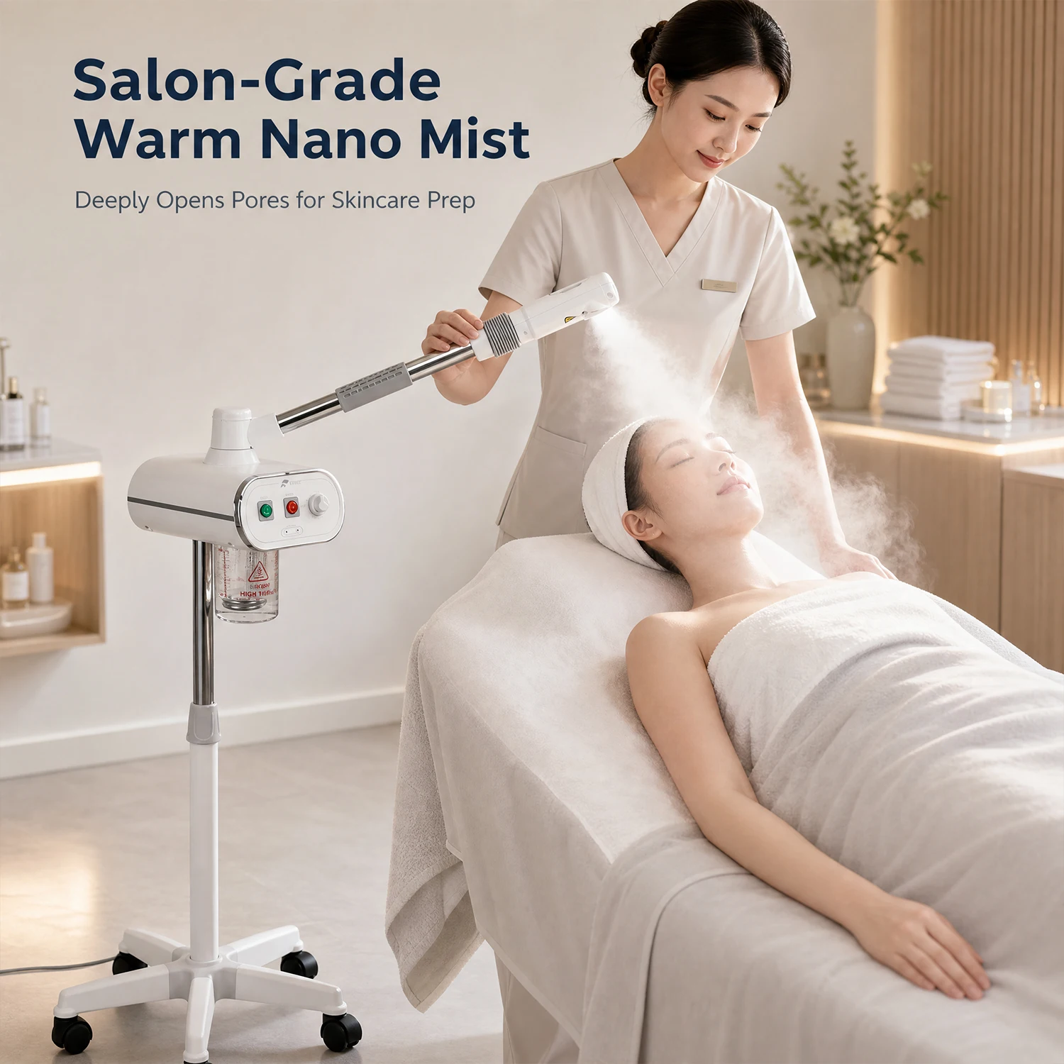 Face Steamer - Facial Steamer With Ozone Nano Warm
