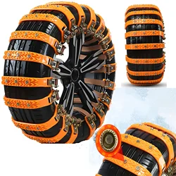 Universal Car Anti-skid Snow Chains Car Winter Tire Wheel Chains Outdoor Emergency Wheel Snow Chains Truck Auto Tire Accessories