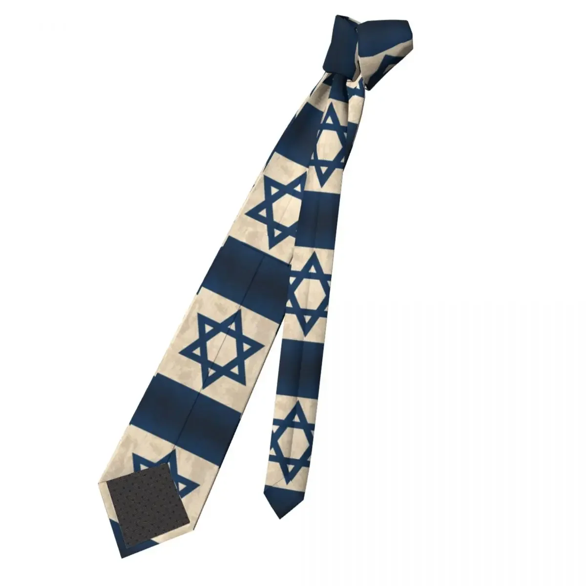 Formal Israel Flag Necktie Men Customized Silk Israeli Counrty Pride Blue Wedding Ties