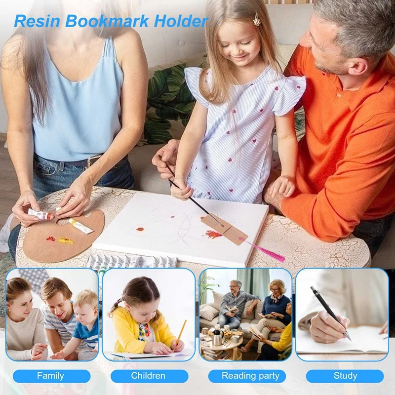 حامل علامة كتب راتينج مع شرابات ملونة ، أكمام من ورق الكرافت الشفاف ، 90 ، 30 من الأكريليك