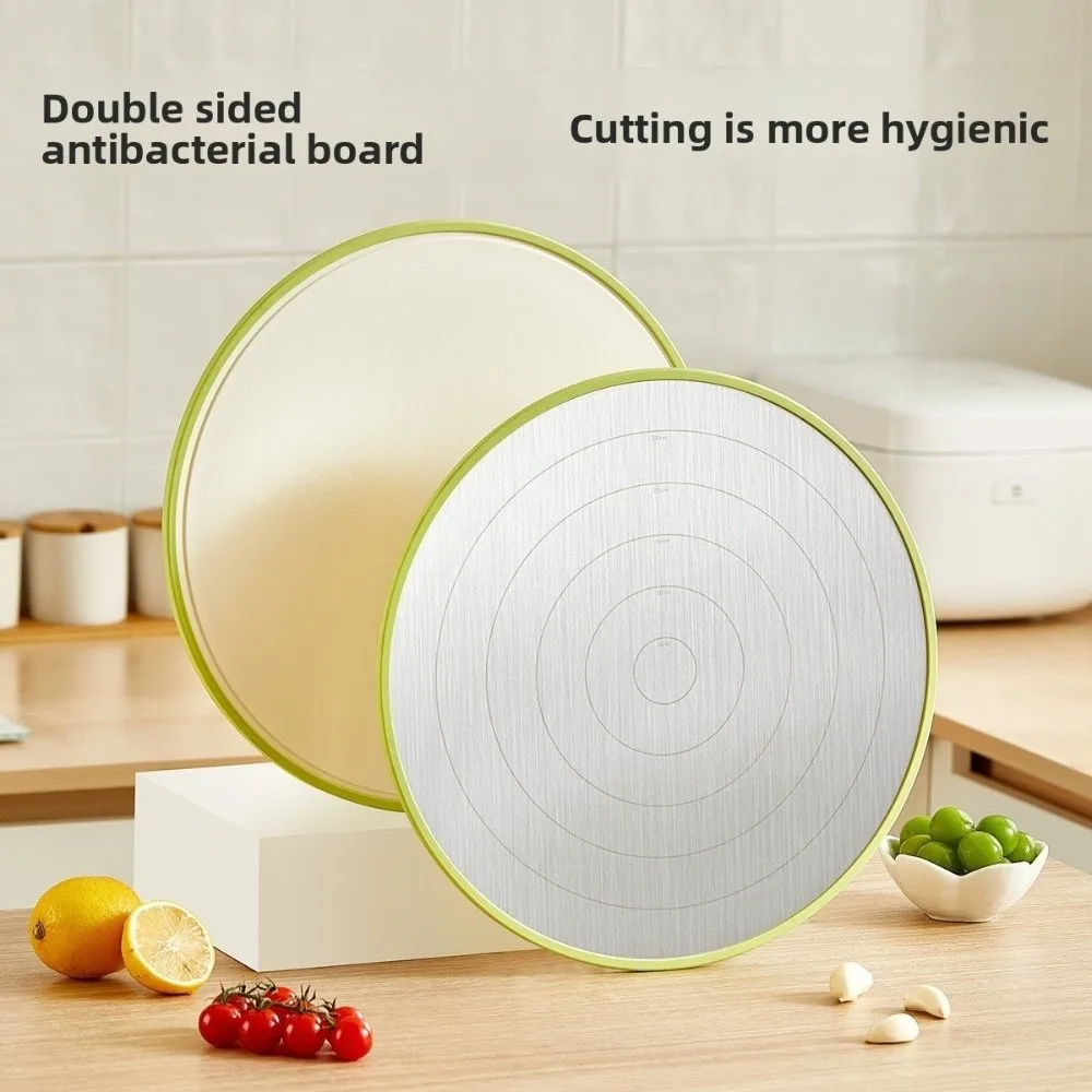 

Разделочная доска из нержавеющей стали, двухсторонняя разделочная доска для овощей, мяса, кухонные инструменты, разделочные доски с защитой от плесени, коврики