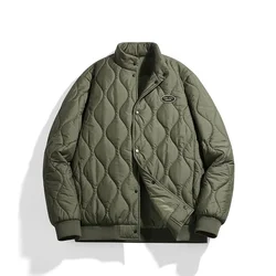 Veste matelassurera en coton épaissi pour hommes, vêtements chauds décontractés, marque japonaise, hiver