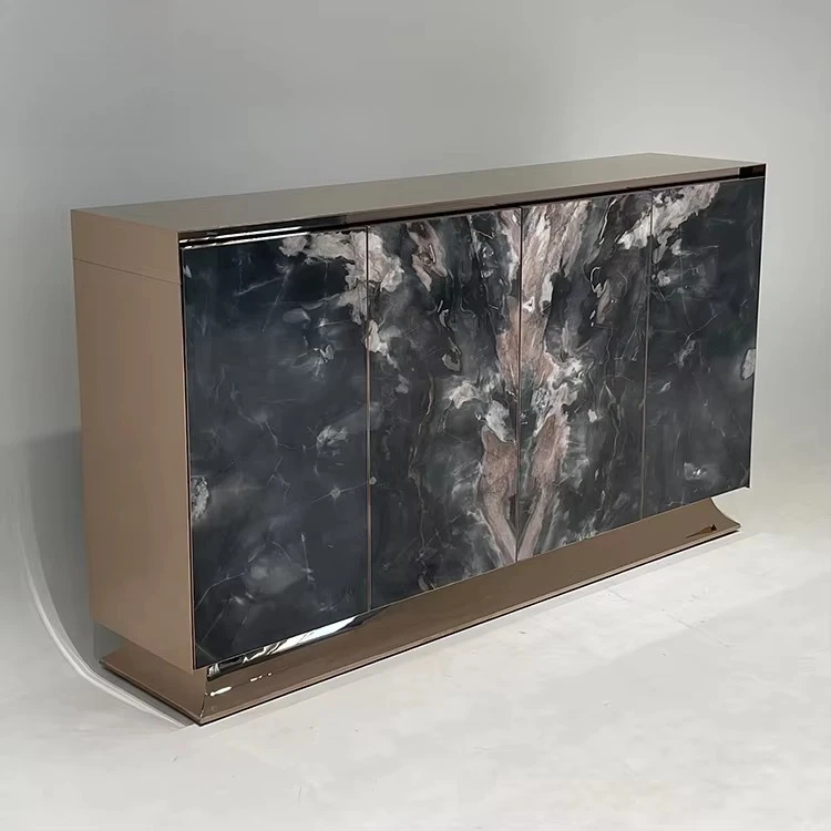 yo-Modern Sideboard Luxury Style Cabinet Living Room Furniture Digital Italian Villa Light Minimalist Marble Customized-