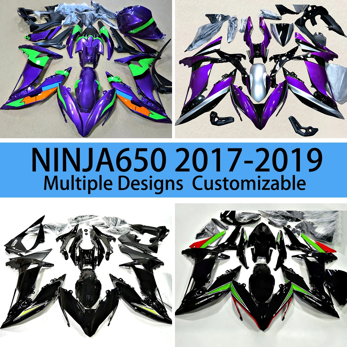 

Обтекатели для мотоцикла 2017 2018 2019 Prime обтекатель КУЗОВ панель для KAWASAKI NINJA650 17 18 19