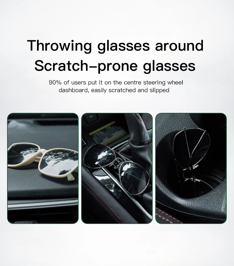 Car Sun Visor Glasses Storage Box Sunglasses Holder Organizer For Audi Quattro A3 A4 A6 A5 Q5 A1 Q7 Q3 Q2 Q8 A7 A8 TT S1 SQ5