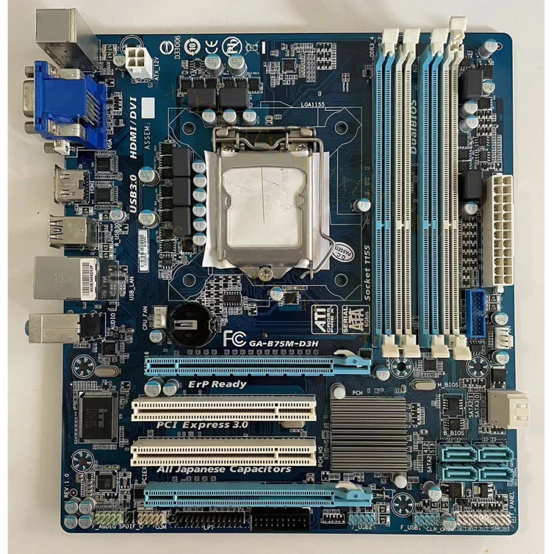 Placa-Mãe A+ para Gigabyte GA-B75M-D3H LGA1155 DDR3 M-ATX Testada
