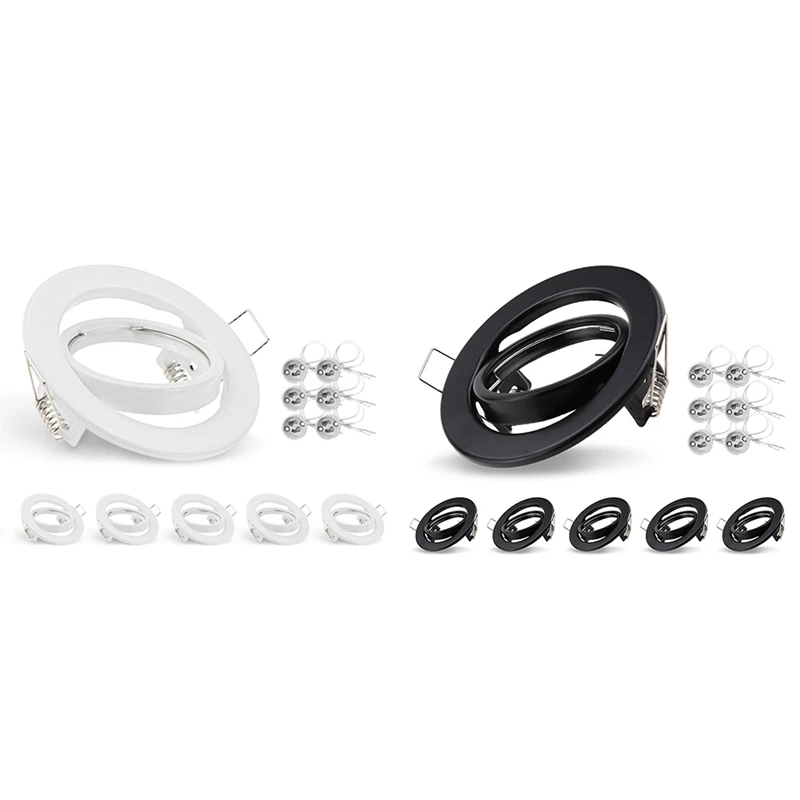 埋め込み式LEDスポットライトフレーム,LEDライトホルダー,カットアウト,電球ホルダー,70mmプラスチック,MR16, GU10