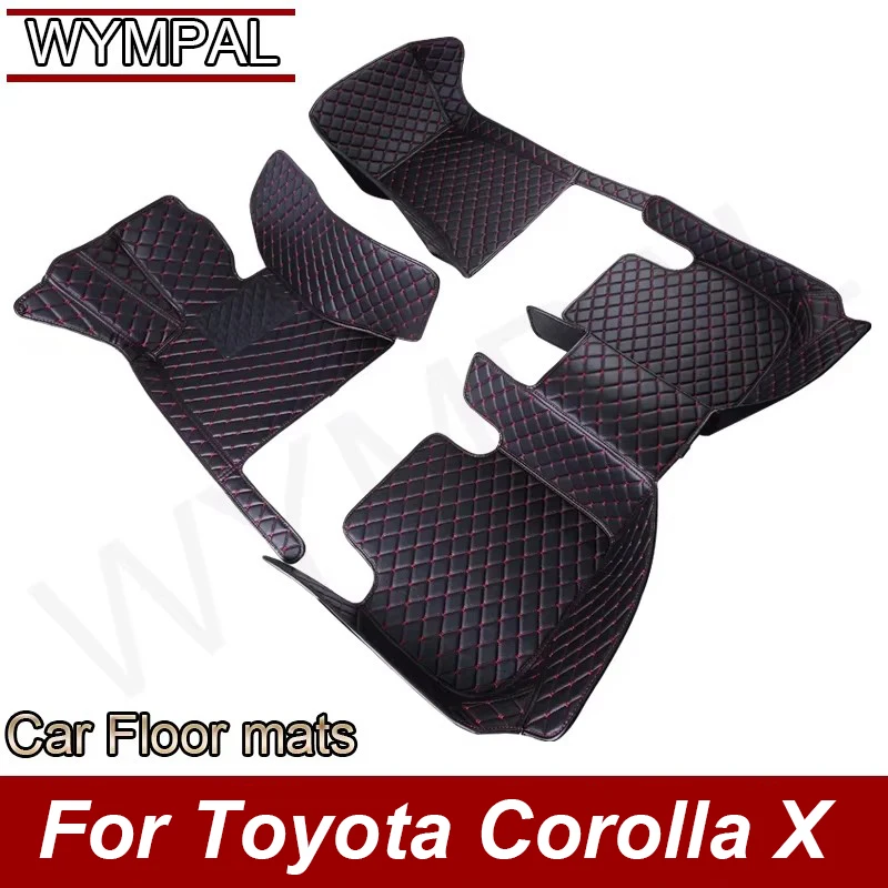 Car Floor Mats For Toyota Corolla X 10th E140 E150 2013 2012 2011 2010 2009 2008 2007 2006 Double Layer Wire Loop Rugs